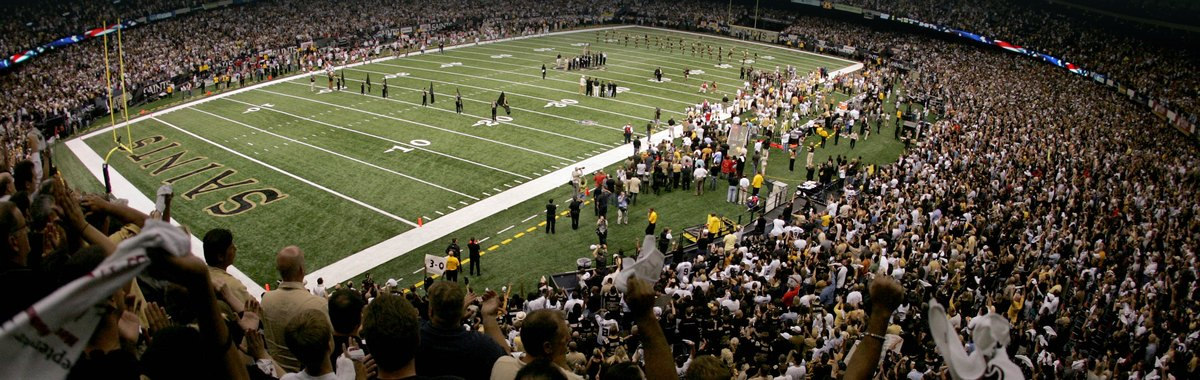 Fans in the Superdome